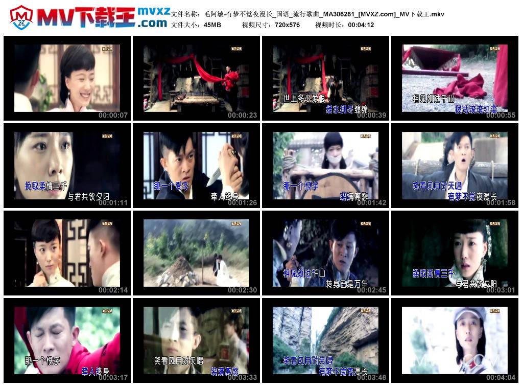 毛阿敏-有梦不觉夜漫长_国语_流行歌曲_MA306281